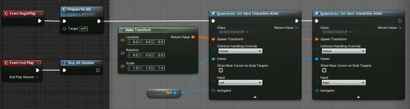 Simple Hand Interaction for BP_Pawn