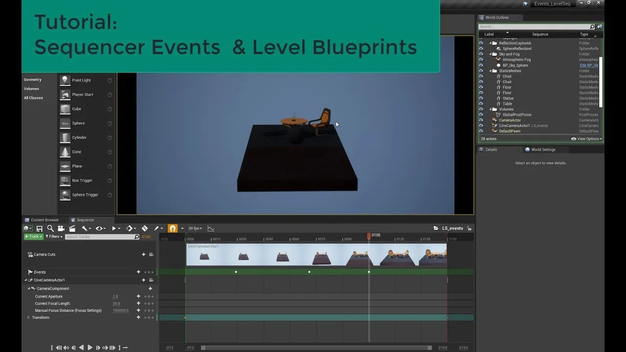 UE4 - Sequencer Events & Level Blueprints