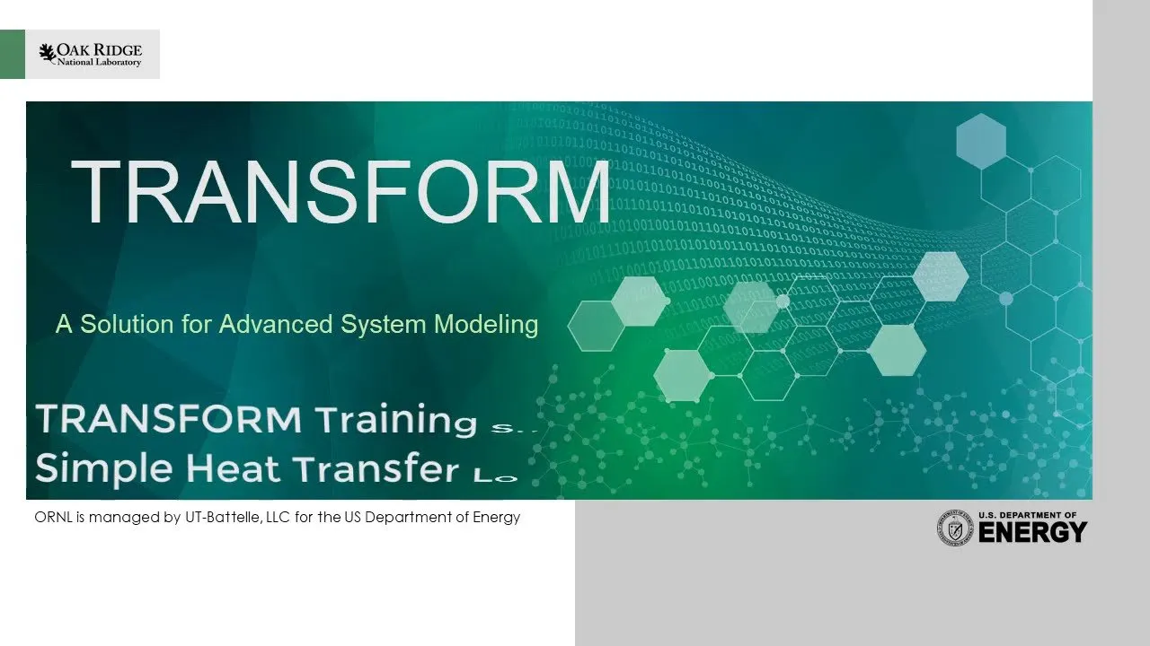 TRANSFORM Training Video: Simple Heat Transfer Loop